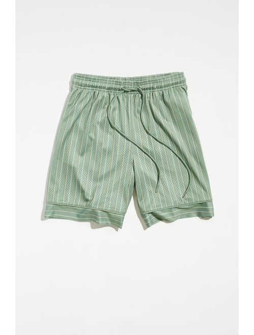 Urban outfitters Standard Cloth Striped Mesh Basketball Short