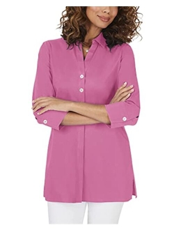 Women's Pamela 3/4 Sleeve Non Iron Stretch Tunic