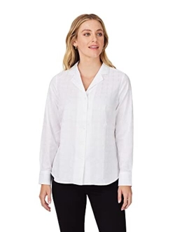 Women's Monica Long Sleeve Geo Jacquard Blouse