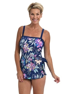 Bandeau Sarong One Piece Swimsuit