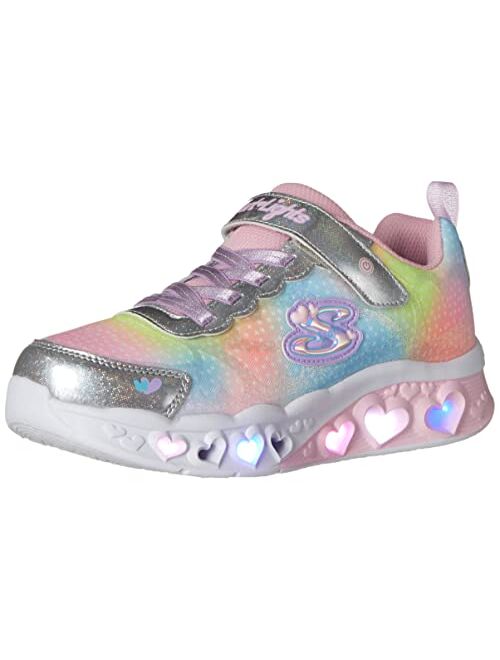 Skechers Unisex-Child Flutter Heart Lights-Simply Sneaker