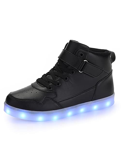 AoSiFu Kids Light Up Shoes Toddler Girls Boys Breathable Led Flashing Sneakers USB Charge