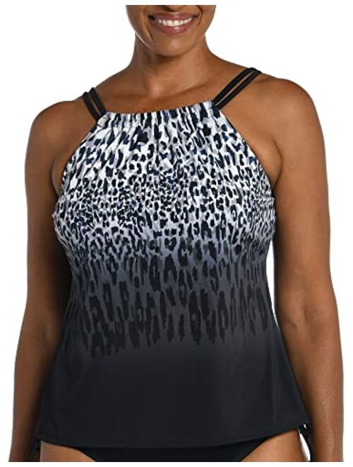 Maxine Of Hollywood High Neck Tankini Swimsuit Top