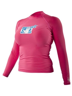 13211W Women's L/A Basic Fitted Long Sleeve Rashguard Top