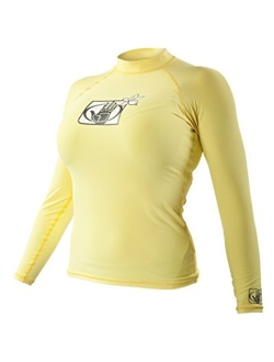 13211W Women's L/A Basic Fitted Long Sleeve Rashguard Top