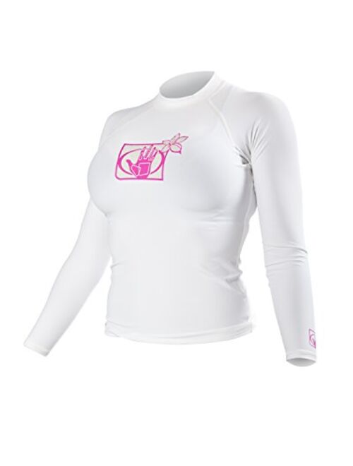 Body Glove 13211W Women's L/A Basic Fitted Long Sleeve Rashguard Top