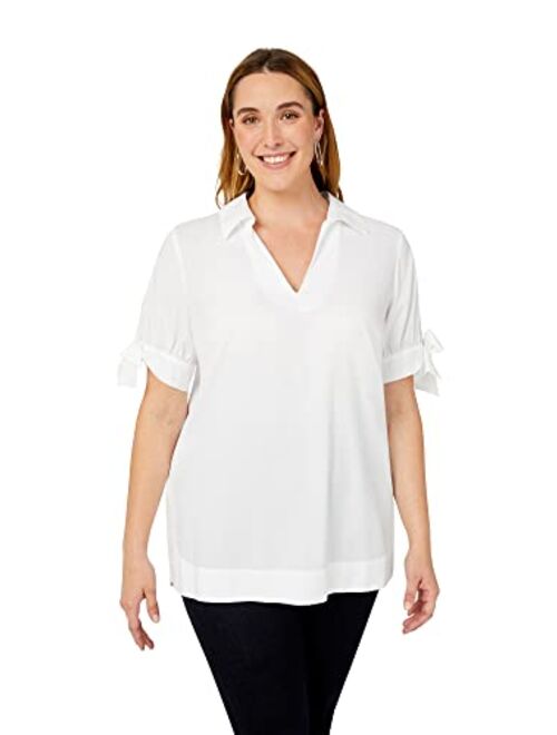 Foxcroft Women's Vivien Elbow Sleeve Stretch Tunic