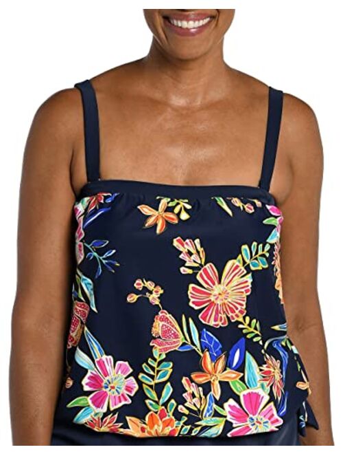 Maxine Of Hollywood Women's Standard Bandeau Tankini Swimsuit Top