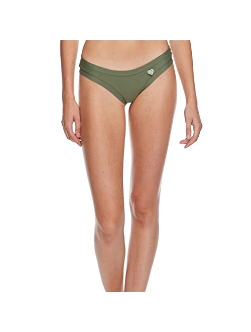 Body Glove Women's Standard Smoothies Audrey Solid Low Rise Bikini Bottom Swimsuit