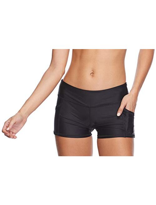 Body Glove Women's Standard Rider Elastic Waist Hybrid Swim Short