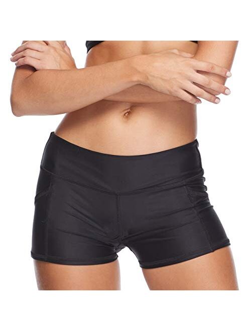 Body Glove Women's Standard Rider Elastic Waist Hybrid Swim Short