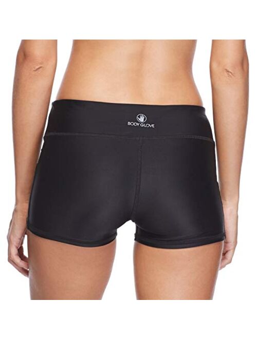 Body Glove Women's Standard Rider Elastic Waist Hybrid Swim Short