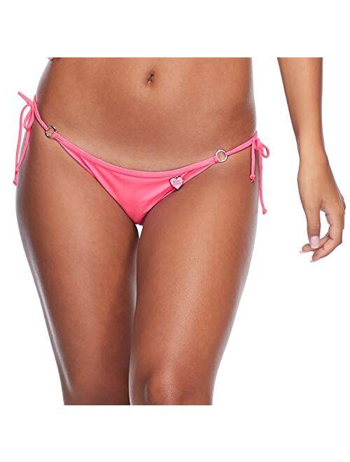 Body Glove Women's Smoothies Brasilia Solid Tie Side Cheeky Bikini