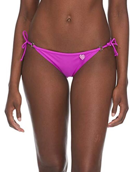 Body Glove Women's Smoothies Brasilia Solid Tie Side Cheeky Bikini