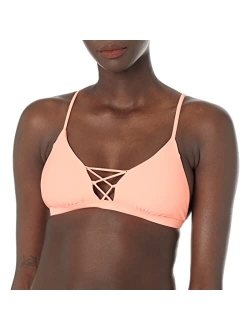 Women's Smoothies Phoebe Solid Fixed Triangle Bikini Top Swimsuit