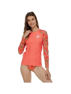 Women's Standard Sleek Long Sleeve Rashguard with UPF 50