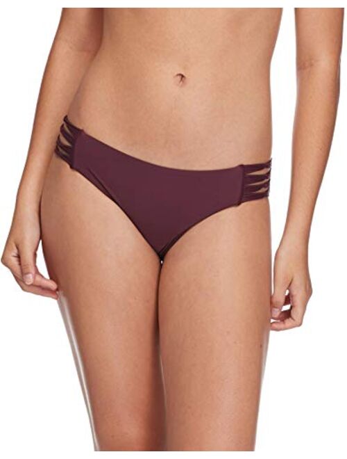 Body Glove Women's Smoothies Ruby Solid Bikini Bottom Swimsuit