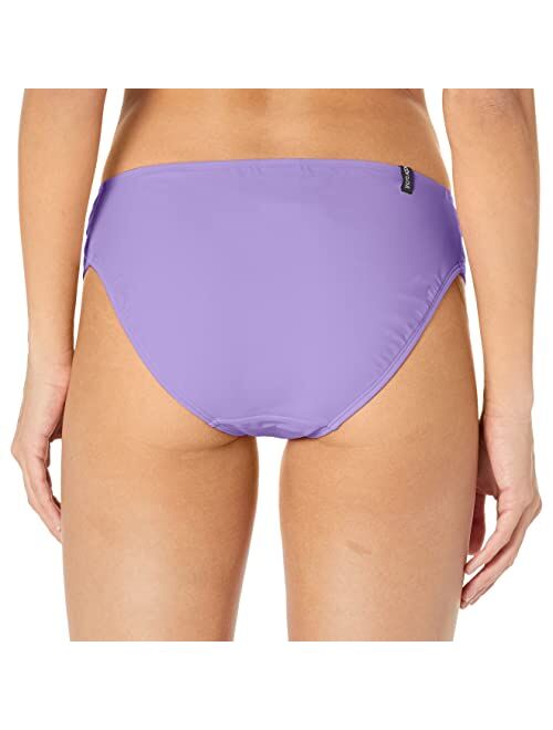 Body Glove Women's Smoothies Nuevo Contempo Solid Full Coverage Bikini Bottom Swimsuit