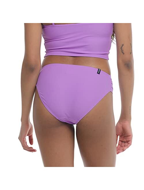 Body Glove Women's Smoothies Nuevo Contempo Solid Full Coverage Bikini Bottom Swimsuit