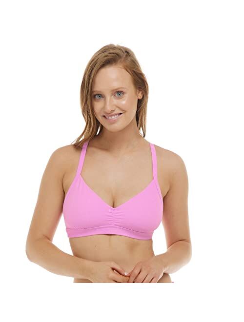 Body Glove Women's Drew D, Dd, E, F Cup Bikini Top Swimsuit with Adjustable Tie Back