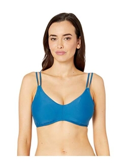 Women's Standard Smoothies Pezie Solid Underwire D, Dd Cup Bikini Top Swimsuit