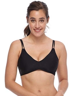 Women's Standard Smoothies Pezie Solid Underwire D, Dd Cup Bikini Top Swimsuit