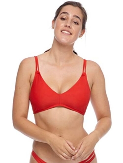 Women's Standard Smoothies Pezie Solid Underwire D, Dd Cup Bikini Top Swimsuit