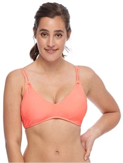 Women's Standard Smoothies Pezie Solid Underwire D, Dd Cup Bikini Top Swimsuit