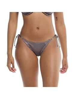 Women's Standard Brasilia Tie Side Cheeky Bikini Bottom Swimsuit