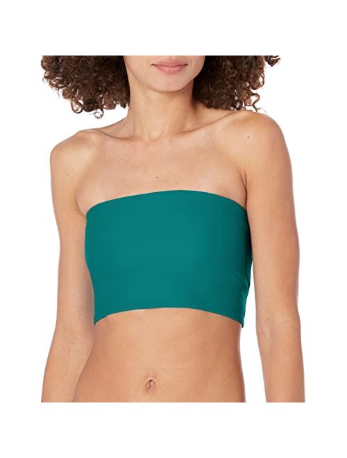 Body Glove Women's Standard Smoothies Sunrise Solid Bandeau Style Bikini Top Swimsuit