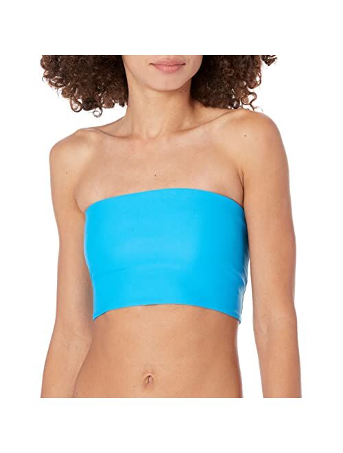 Body Glove Women's Standard Smoothies Sunrise Solid Bandeau Style Bikini Top Swimsuit