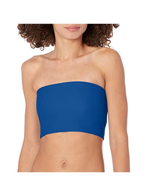 Body Glove Women's Standard Smoothies Sunrise Solid Bandeau Style Bikini Top Swimsuit