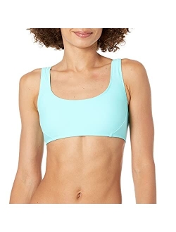 Women's Standard Smoothies Sasha Solid Strappy Back Scoop Bikini Top Swimsuit