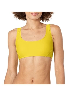 Women's Standard Smoothies Sasha Solid Strappy Back Scoop Bikini Top Swimsuit