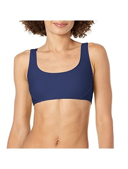 Women's Standard Smoothies Sasha Solid Strappy Back Scoop Bikini Top Swimsuit