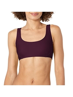 Women's Standard Smoothies Sasha Solid Strappy Back Scoop Bikini Top Swimsuit