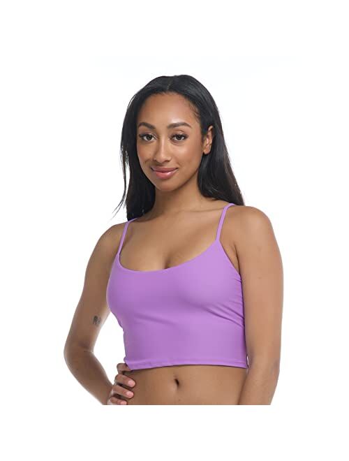 Body Glove Women's Standard Smoothies Norah Solid Crop Bikini Top Swimsuit