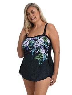 Bandeau Sarong One Piece Swimsuit