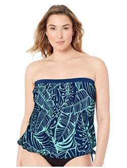 Women's Standard Bandeau Tankini Swimsuit Top