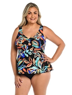 Over The Shoulder Empire Tankini Swimsuit Top