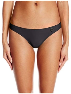 Women's Smoothies Thong Solid Minimal Coverage Bikini Bottom Swimsuit