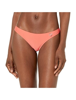 Women's Smoothies Thong Solid Minimal Coverage Bikini Bottom Swimsuit