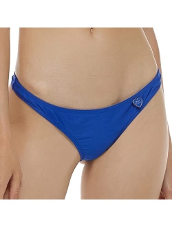 Women's Smoothies Thong Solid Minimal Coverage Bikini Bottom Swimsuit