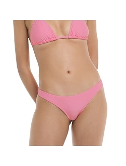 Women's Smoothies Thong Solid Minimal Coverage Bikini Bottom Swimsuit