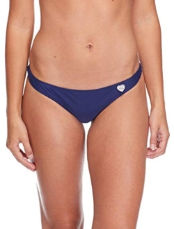 Women's Smoothies Thong Solid Minimal Coverage Bikini Bottom Swimsuit