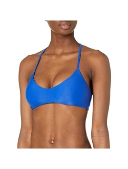 Women's Smoothies Alani Solid Strappy Back Halter Bikini Top Swimsuit