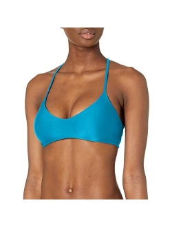 Women's Smoothies Alani Solid Strappy Back Halter Bikini Top Swimsuit