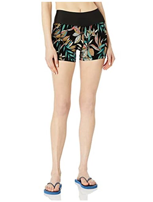 Body Glove Women's Standard Splash Elastic Waist Hybrid Swim Short with UPF 50+