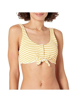 Women's Kate Crop Bikini Top Swimsuit with Front Tie