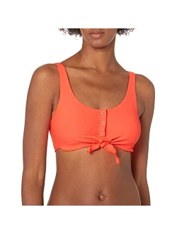 Women's Kate Crop Bikini Top Swimsuit with Front Tie